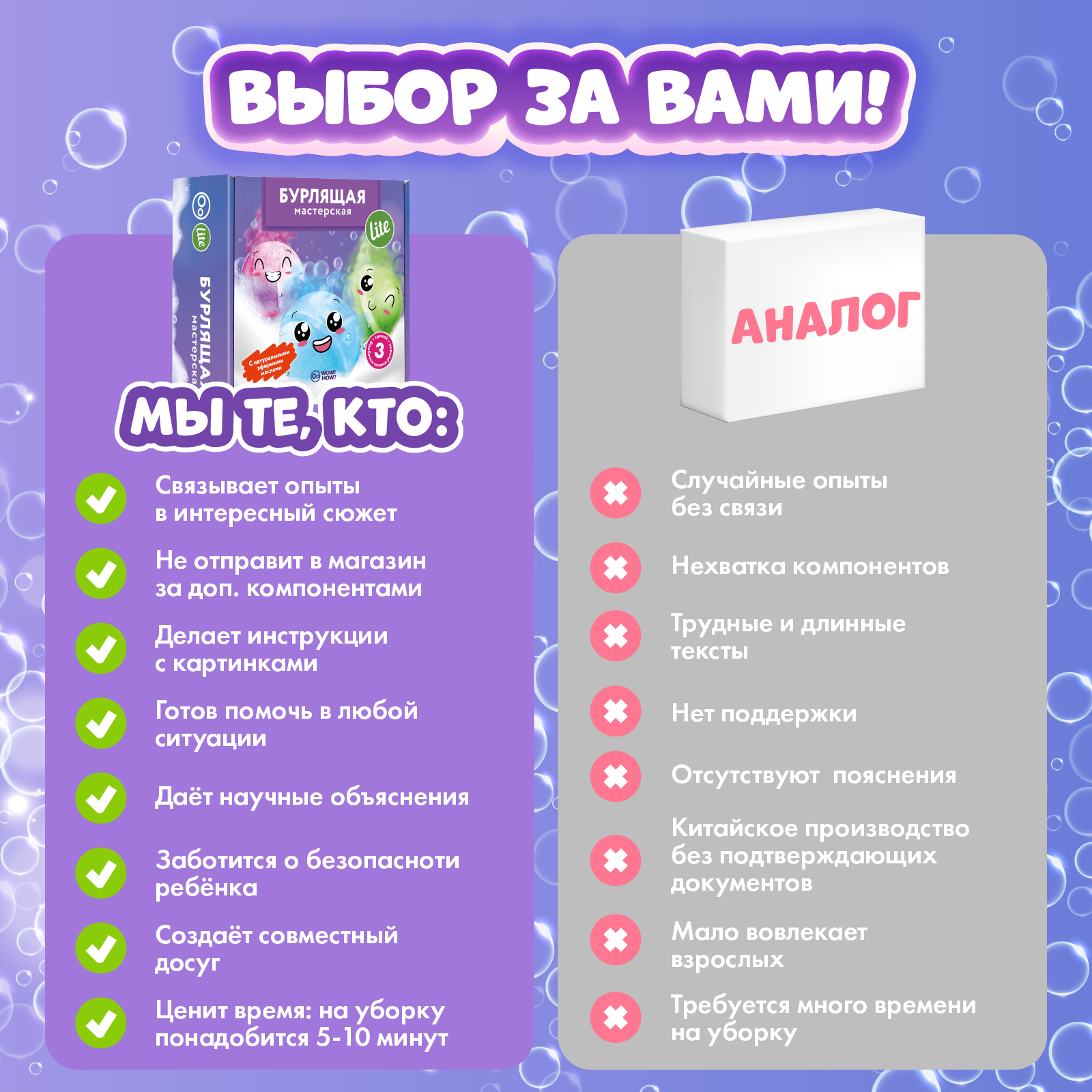 Набор WOW! HOW? Бурлящая мастерская Lite бомбочка для ванны - фото 9