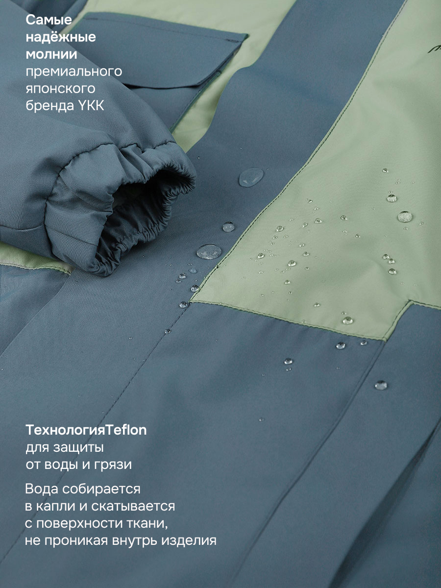 Куртка NIKASTYLE 4м5126 деним/фисташка - фото 6