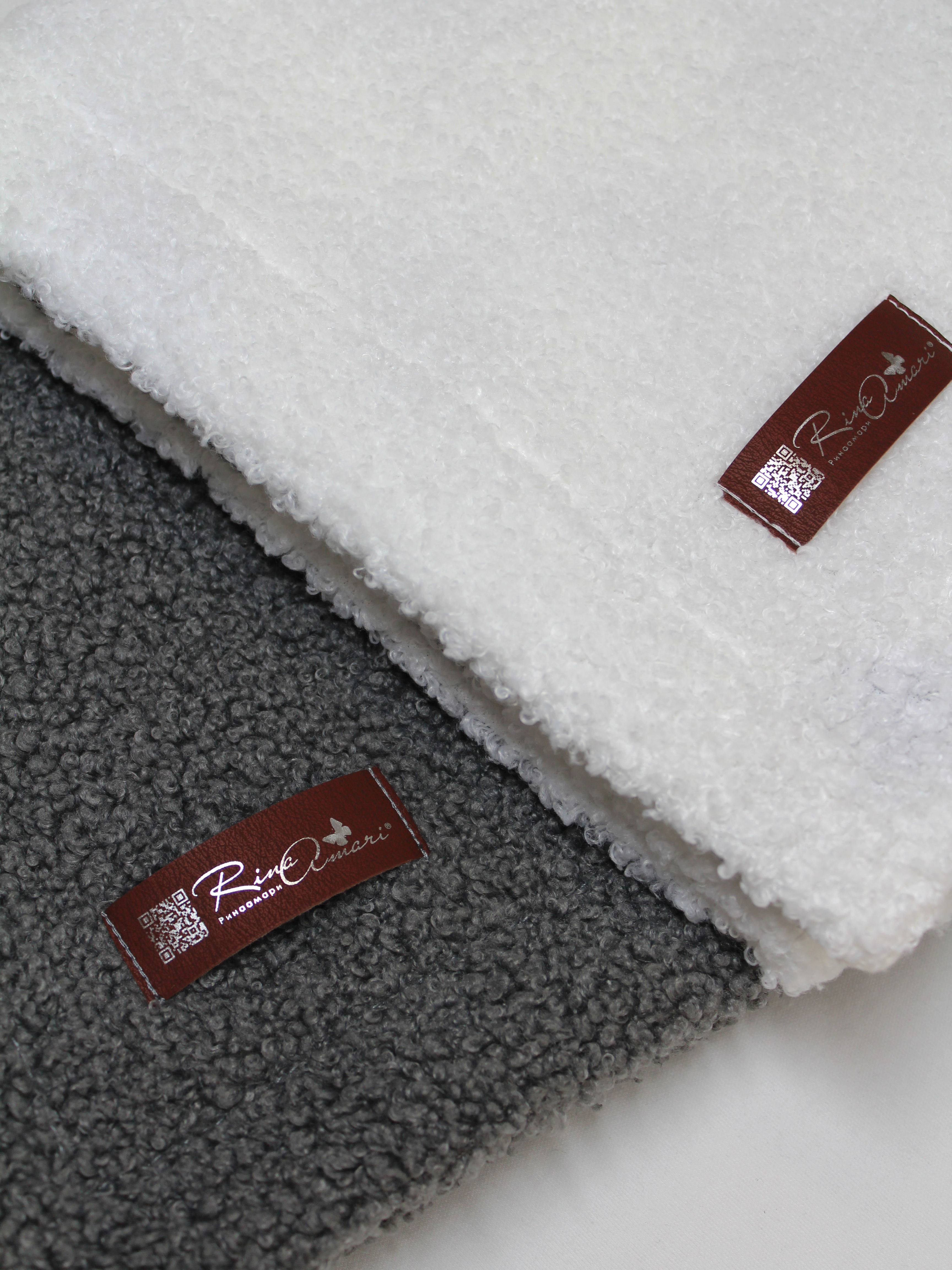 Плед RinaAmari Серый 100 x 75 см хлопок - фото 6
