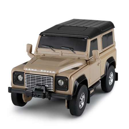 Автомобиль Rastar Land Rover Defender Трансформер 1:32 желтый