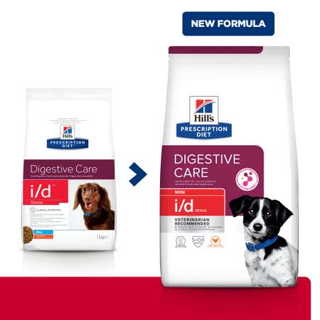 Корм для собак HILLS 1,5кг Prescription Diet i/d Stress Mini Digestive Care для мелких пород диетический с курицей