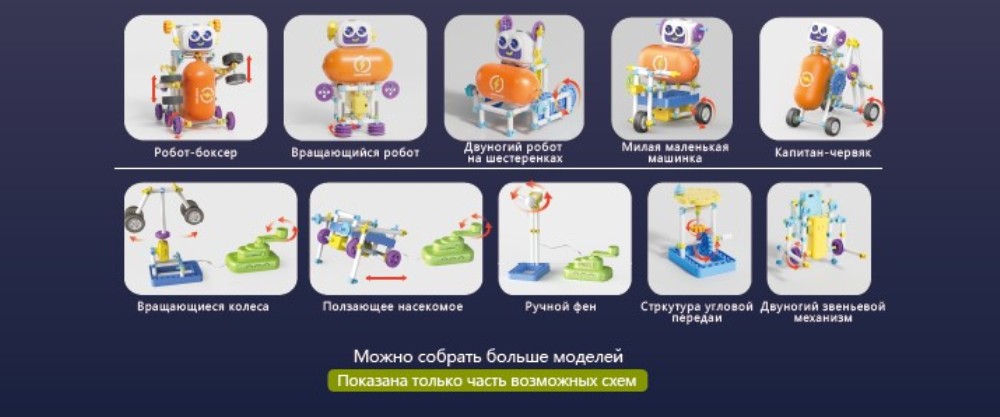 Конструктор SCIENCE EDUCATION Робототехника 36 экспериментов электронный 438 дет. - фото 2