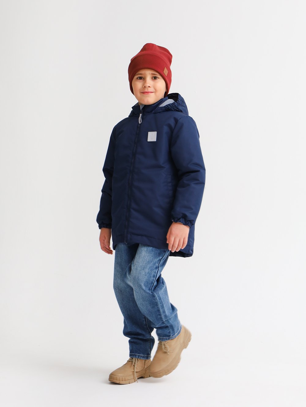 Куртка MINIDINO B-VO-Krt-039/0Куртка демисезонная Minimal темно-синяя детская - фото 4