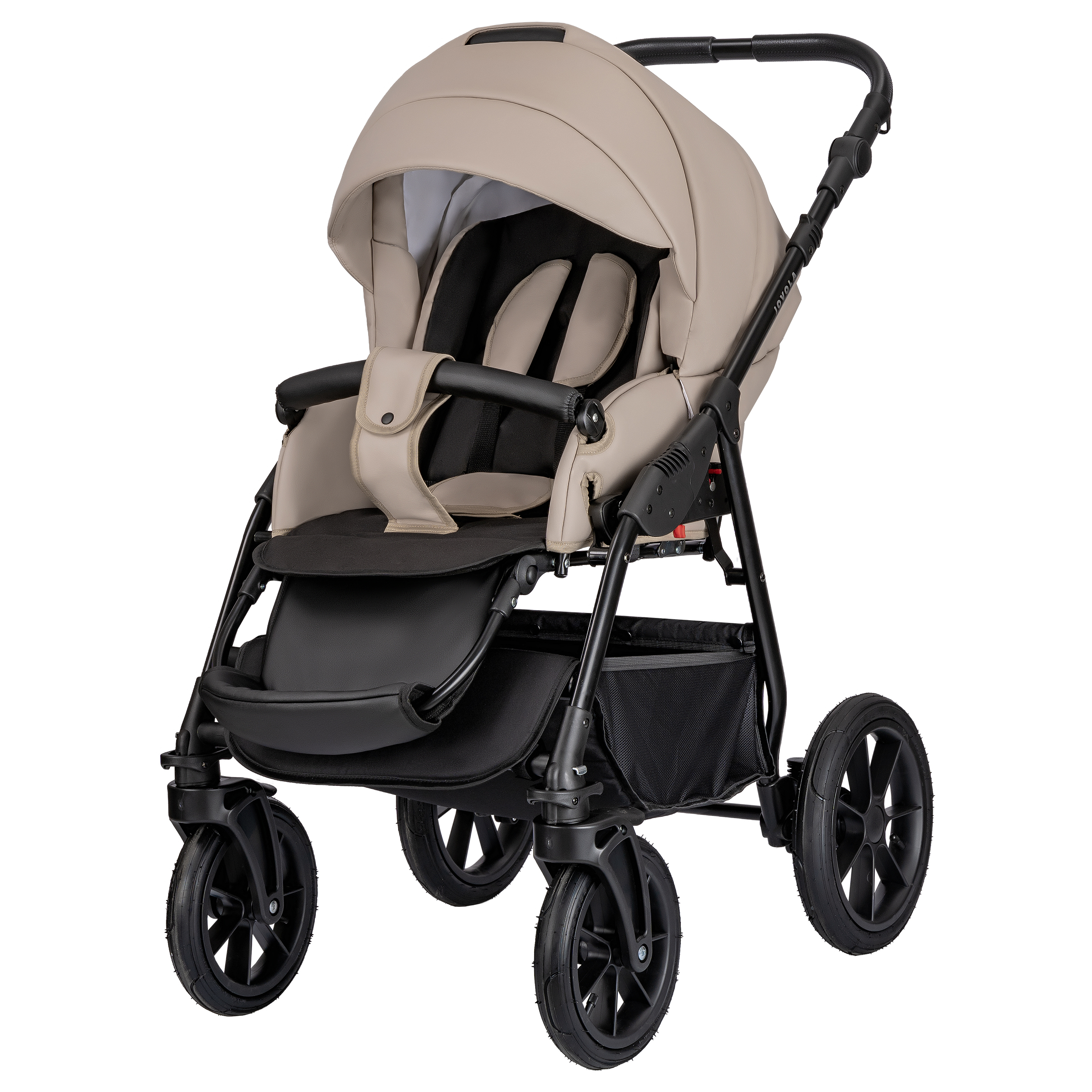 Коляска 2в1 JOVOLA Tessa Eco бежевый - фото 16
