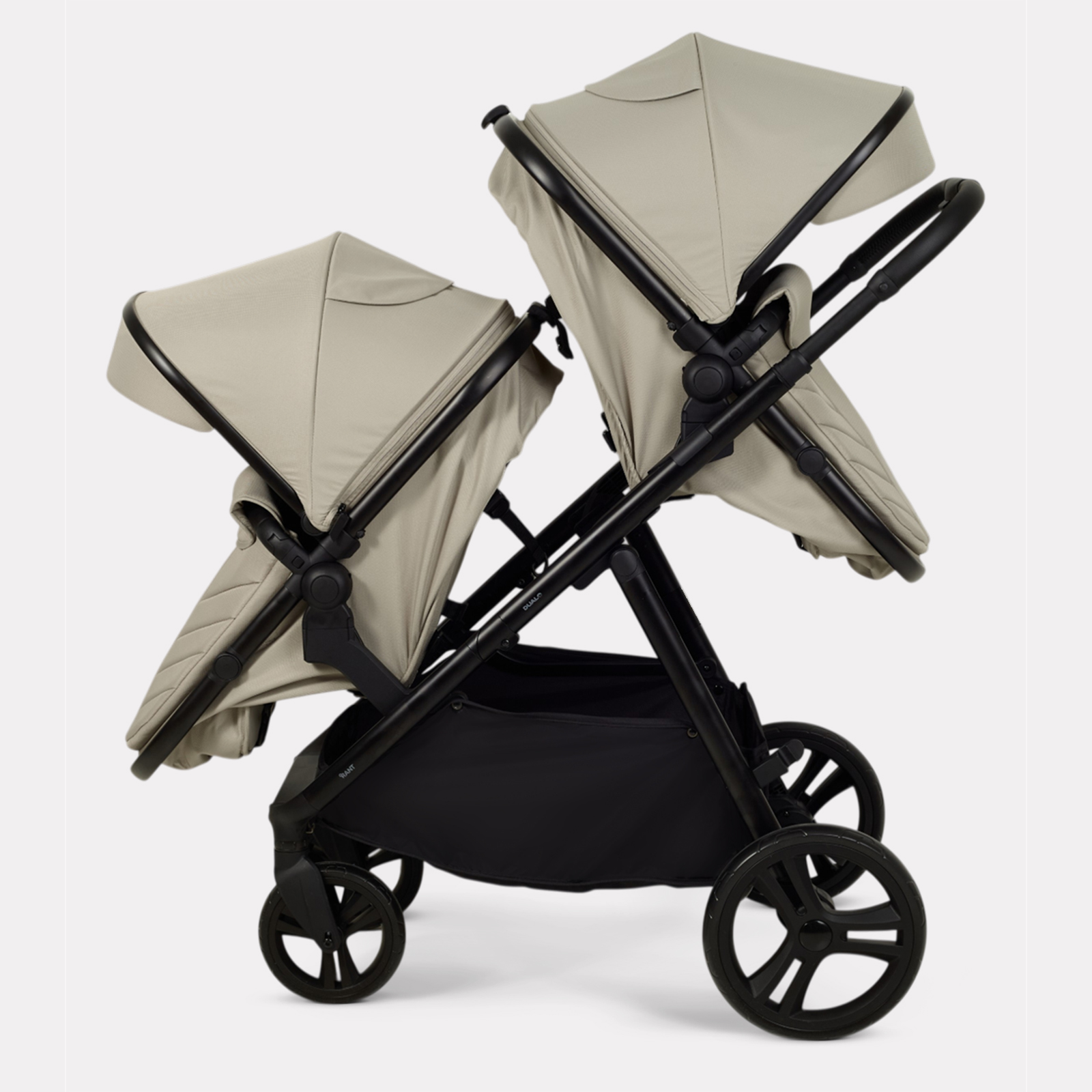 Коляска 2в1 для двойни Rant Basic Dualo бежевый - фото 9