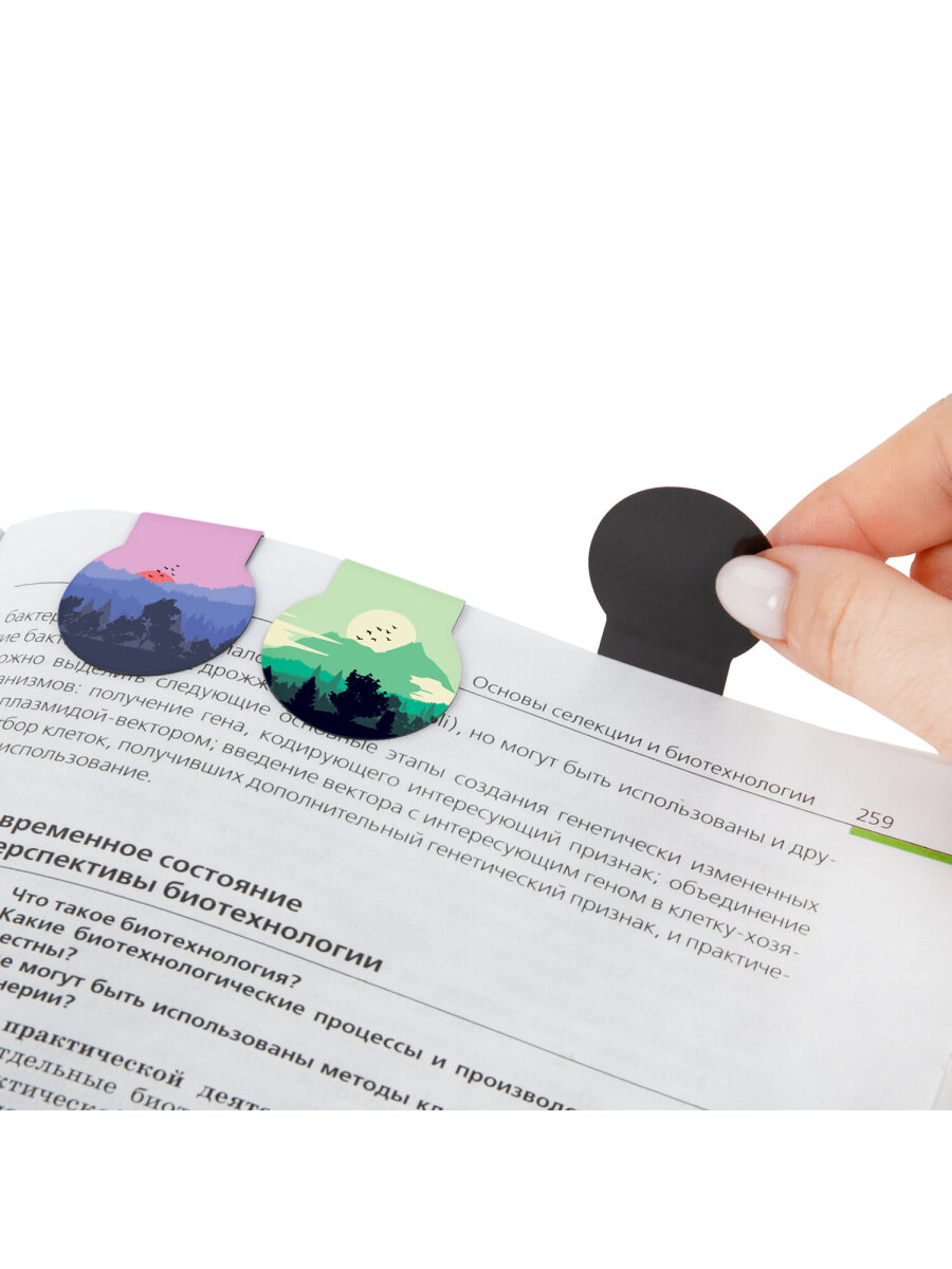 Магнитная закладка Brauberg 6 шт. - фото 8