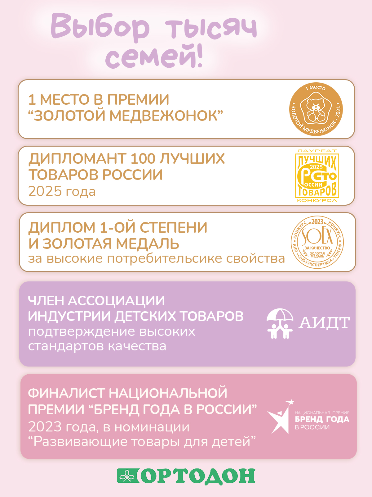 Коврик-пазл Ортодон массажный развивающий детский 26 x 300 см - фото 3