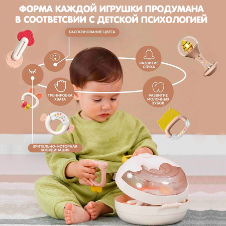 Игрушка LUCHINA toys погремушка