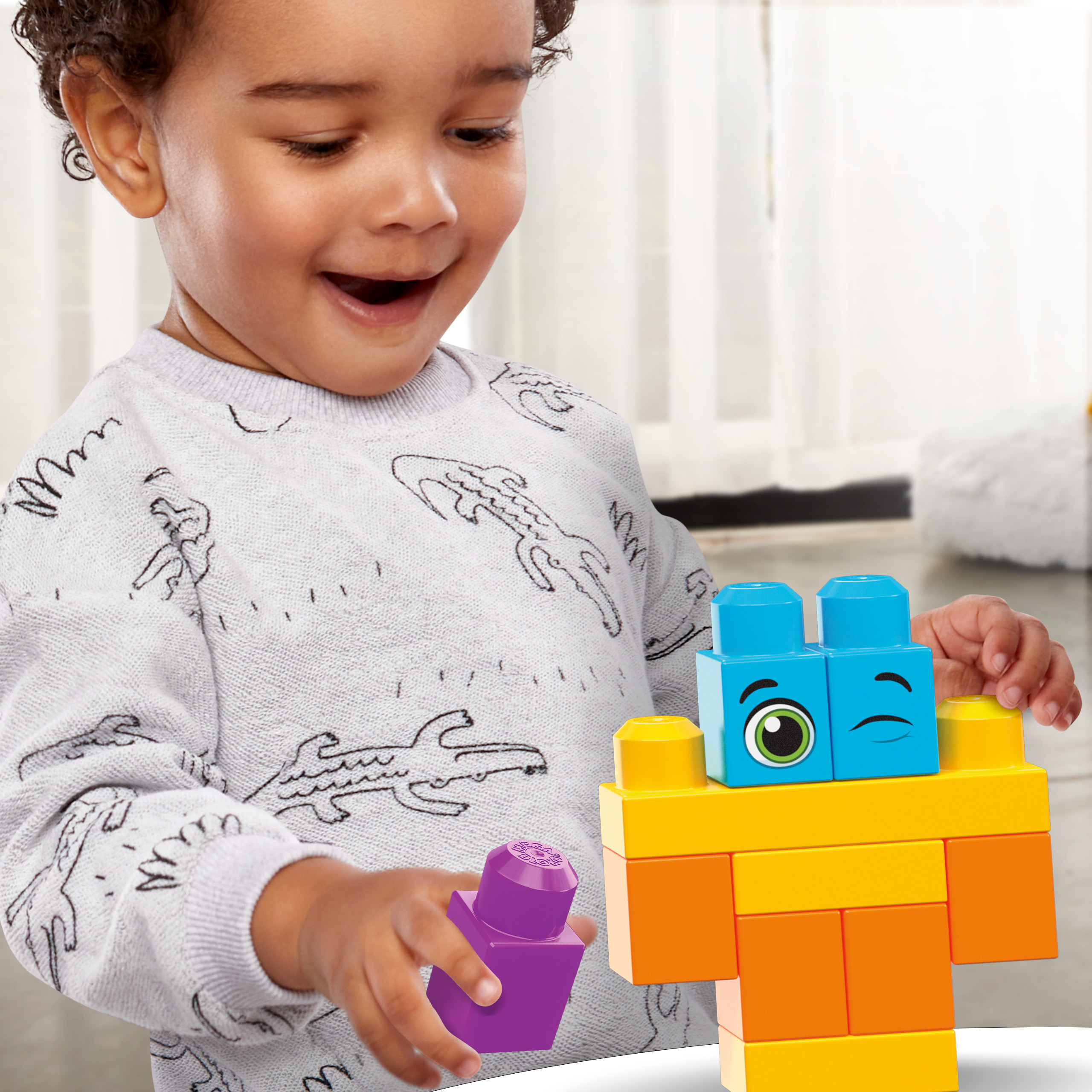 Конструктор Mega Bloks Bigger Building Bag 150 дет. - фото 7