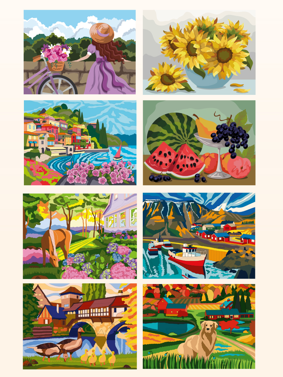 Раскраска по номерам Проф-Пресс большая Вдохновение и гармония 50 сюжетов - фото 9