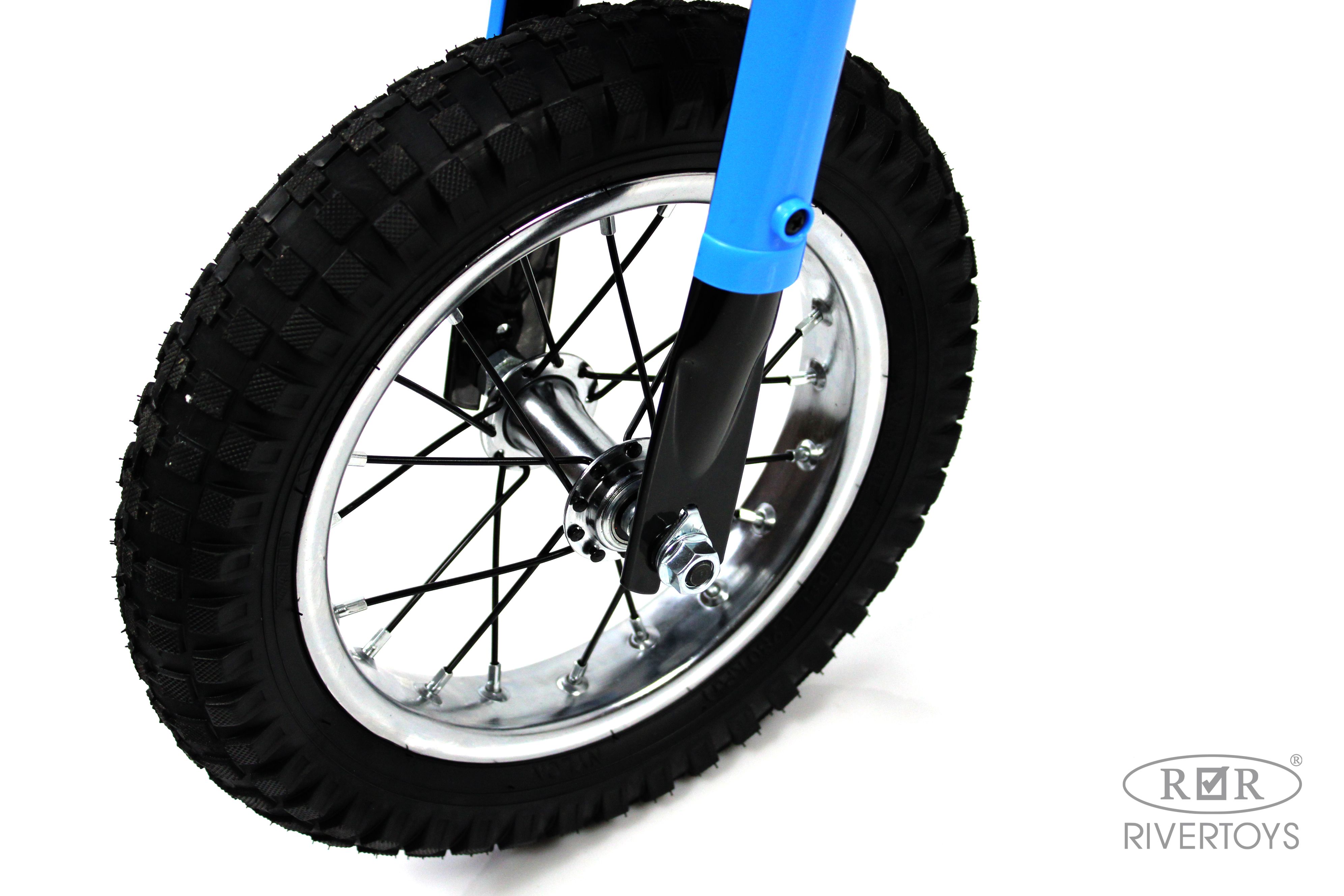 Электромотоцикл RIVERTOYS A005AA-MOTO-BLUE - фото 14