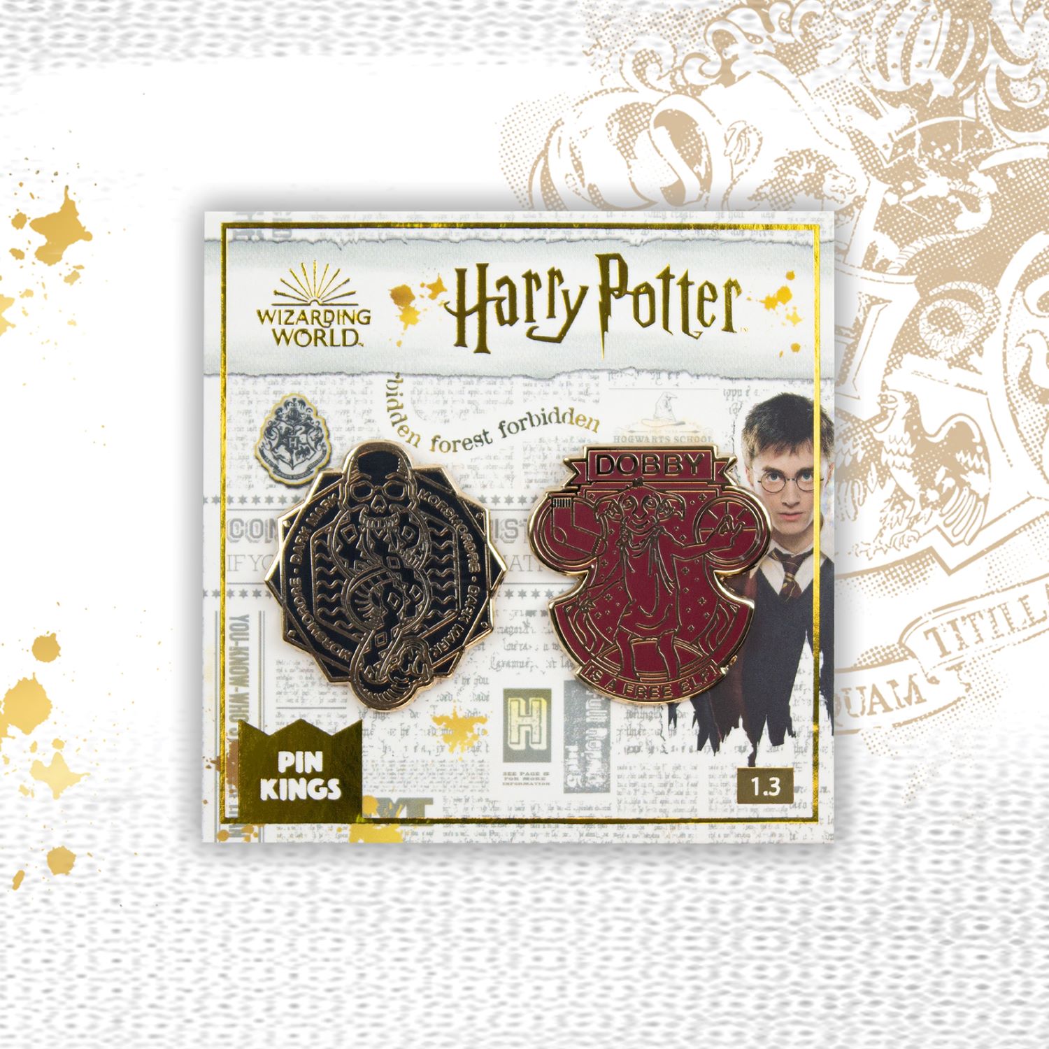 Значок Harry Potter Чёрная метка и Добби 2 шт. - фото 3