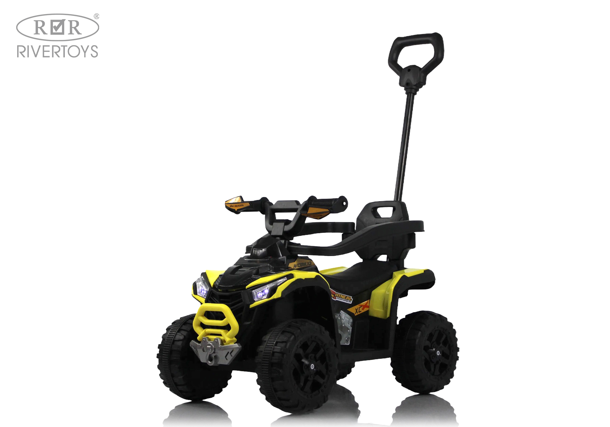 Электромобиль RIVERTOYS F003FF-NEW-YELLOW - фото 1