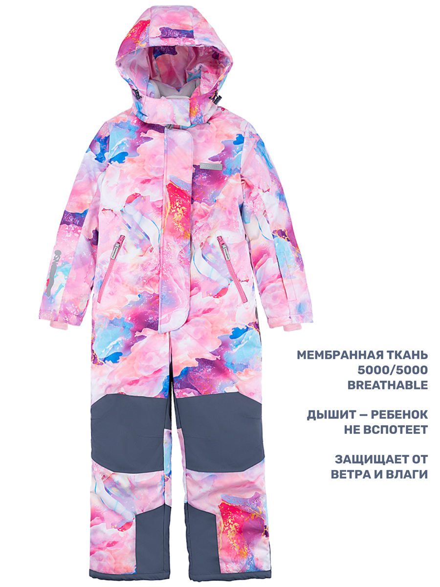 Комбинезон NIKASTYLE 8з1024 розовый/серый - фото 5