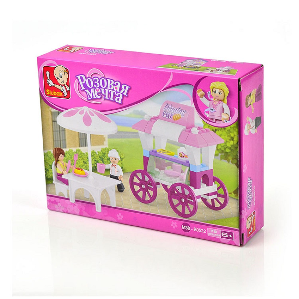 Конструктор SLUBAN Розовая мечта 78 дет. - фото 4