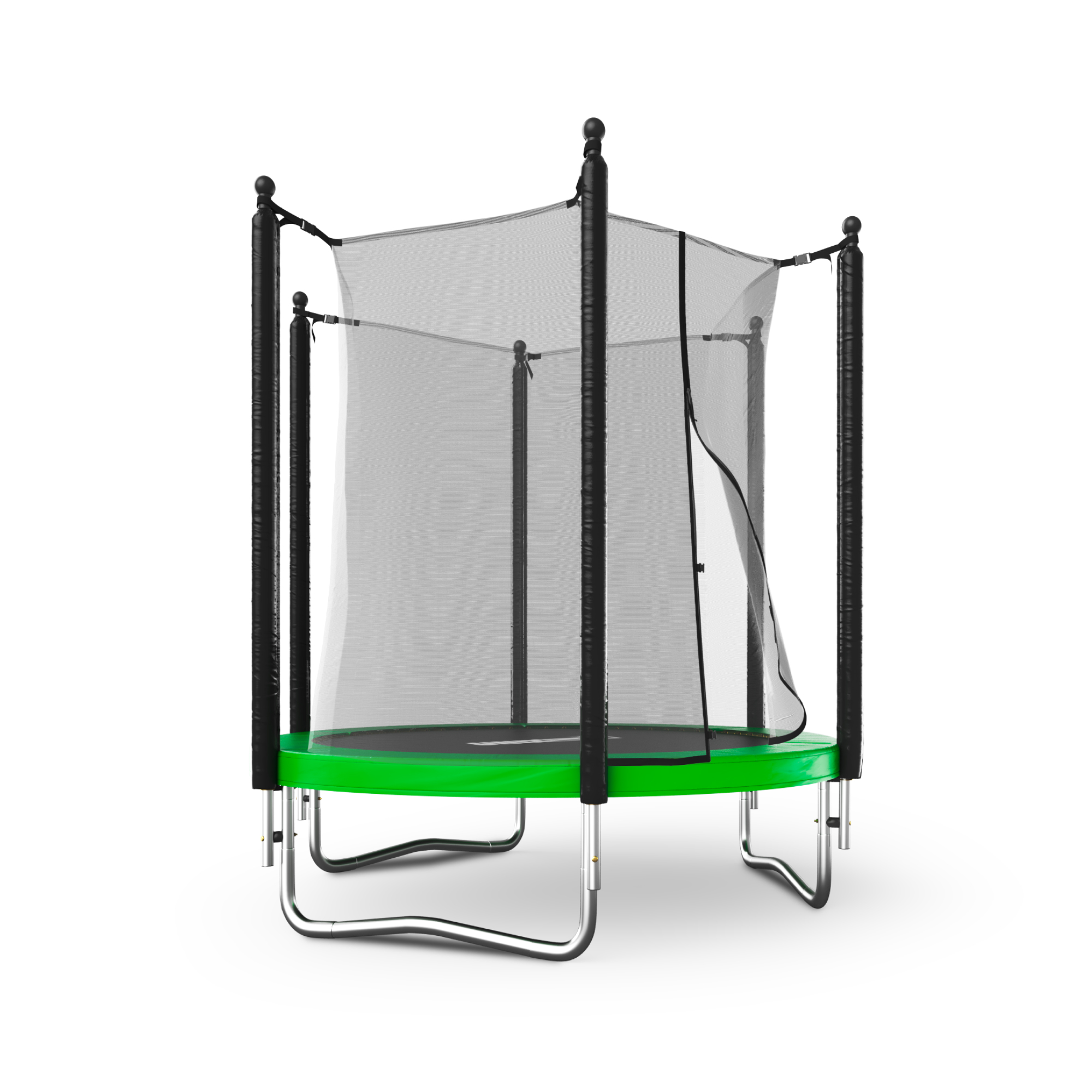 Батут каркасный Simple 6 ft UNIX line Green с внутренней защитной сеткой общий диаметр 183 см до 100 кг - фото 18