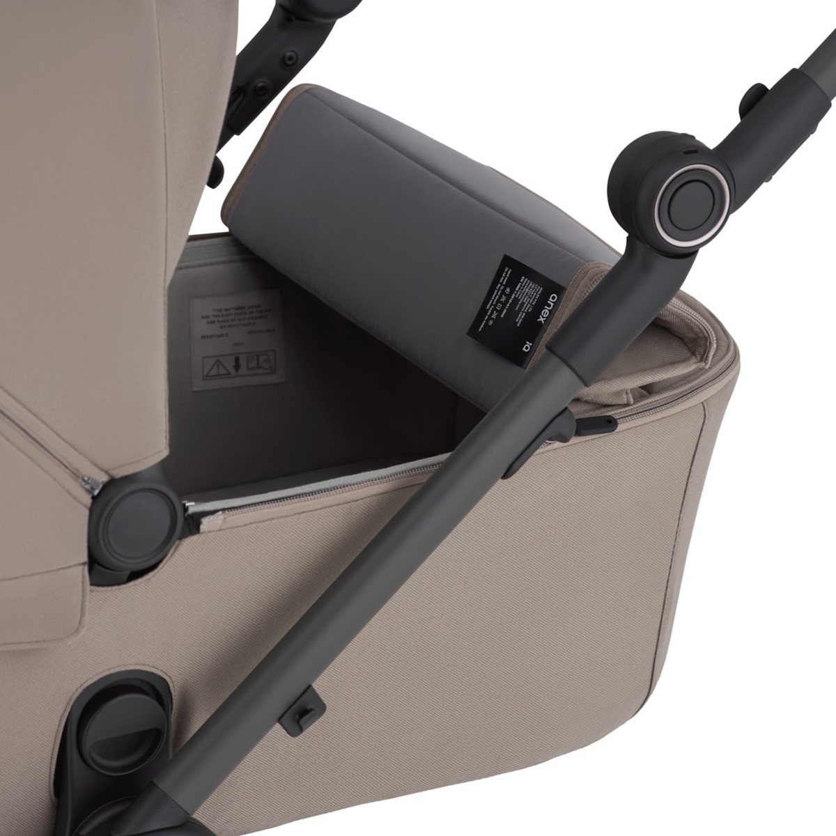 Коляска 2в1 Anex IQ Base 2025 Linen бежевый - фото 6