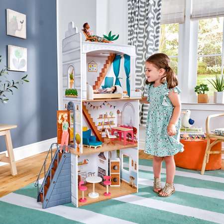 Домик для кукол KidKraft с мебелью