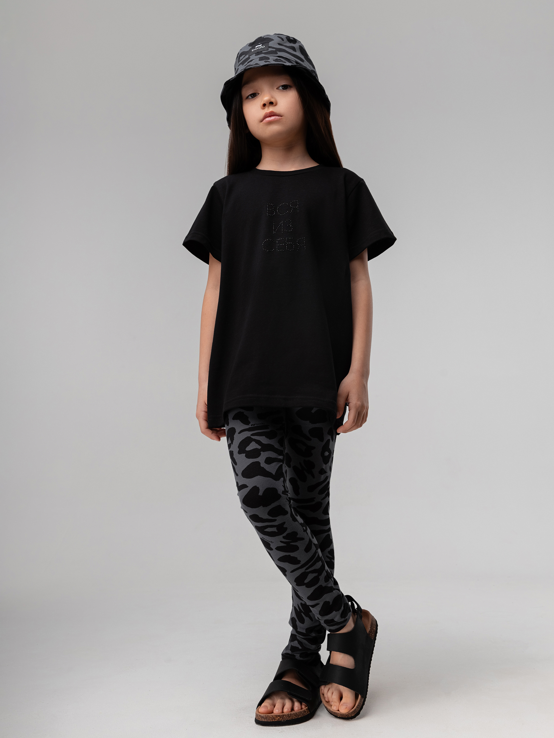 Леггинсы Bodo 15-158MU_серый (черный) - фото 2