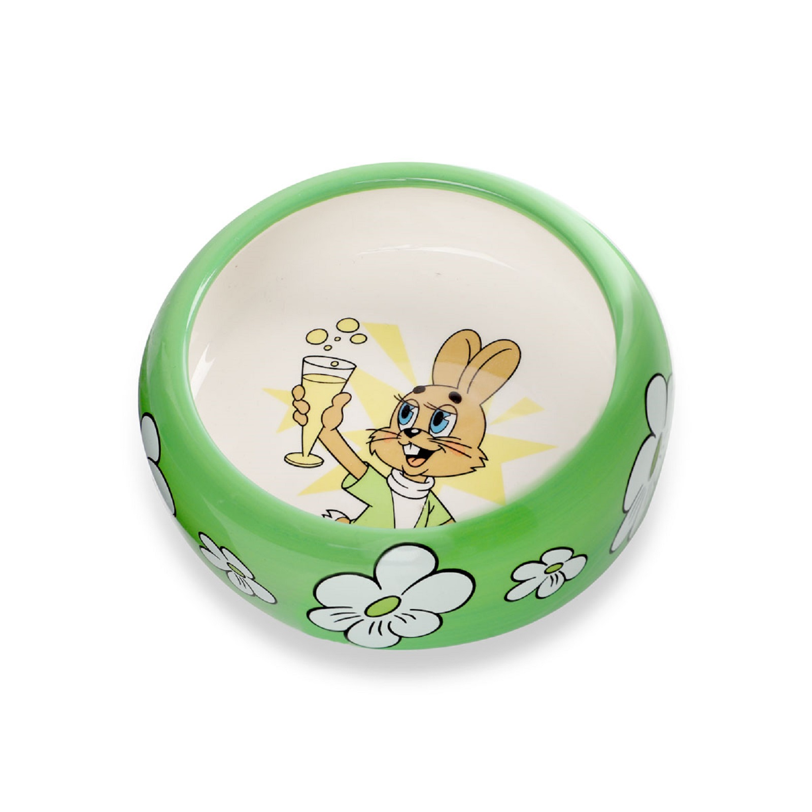 Миска для животных Triol Заяц керамическая 0.25л - фото 1