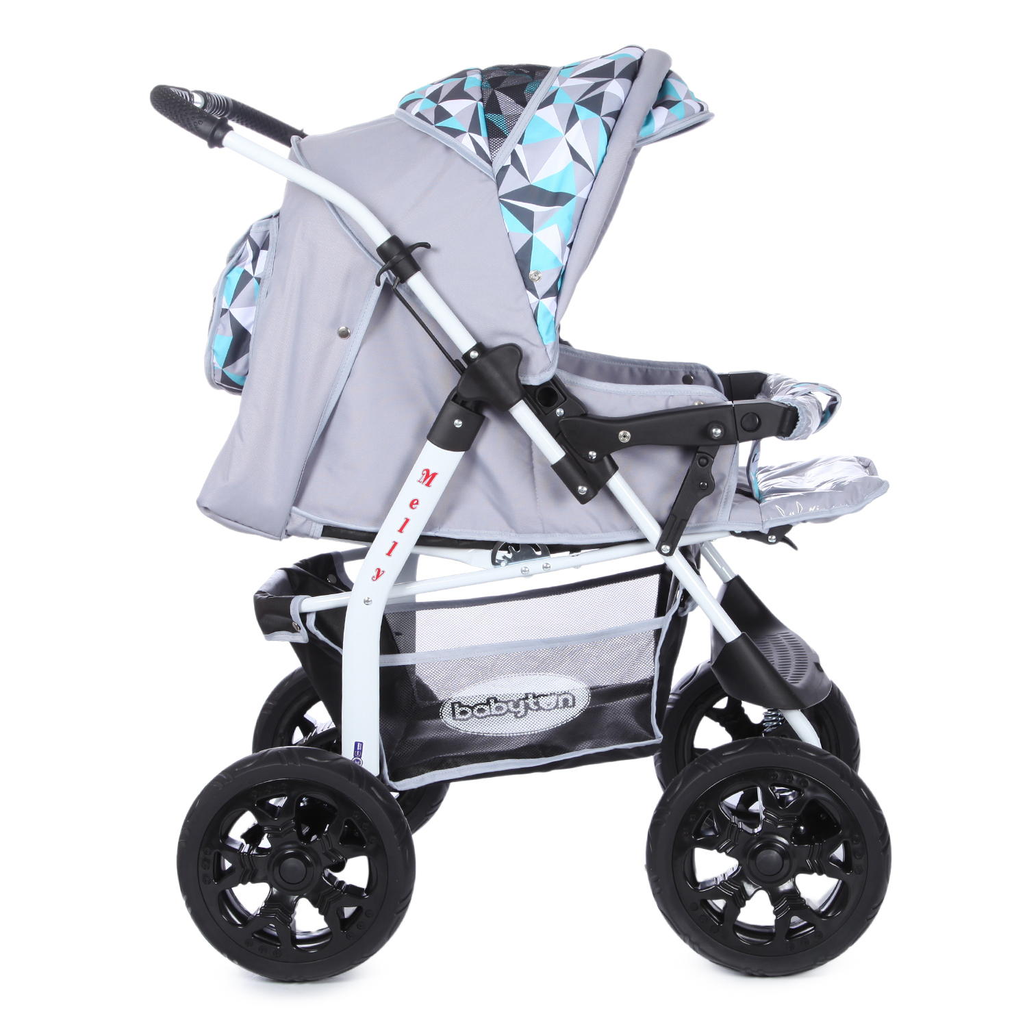Коляска трансформер Babyton Melly Grey-Green серый - фото 7