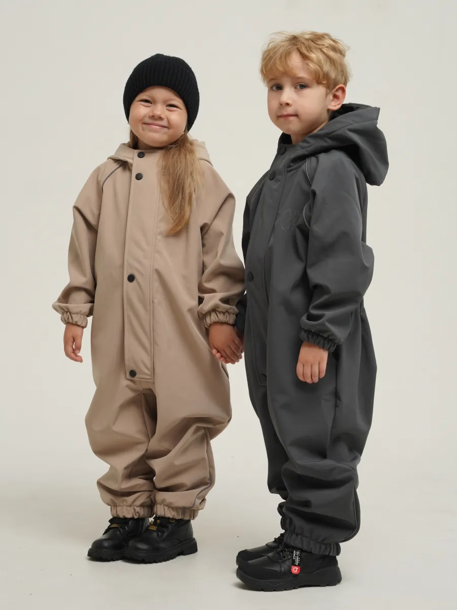 Комбинезон Супер Пупс Комб/сф/пл/темно-серый - фото 18