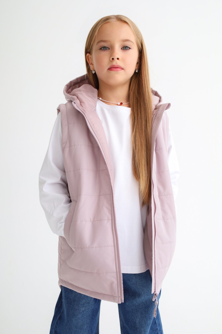 Жилет MINIDINO V-G-005Жилет детский демисезонный Дино дым - фото 2