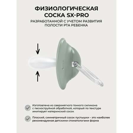 Пустышка Suavinex силикон ортодонтическая от 6 мес. 2 шт.