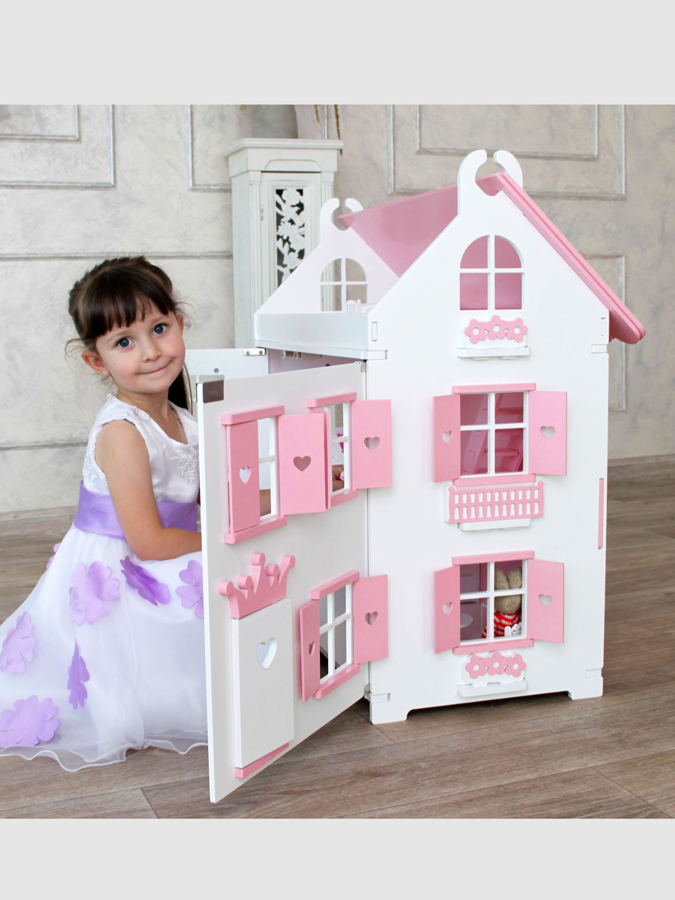 Домик для кукол LittleWoodHome 77 см 8501 - фото 3
