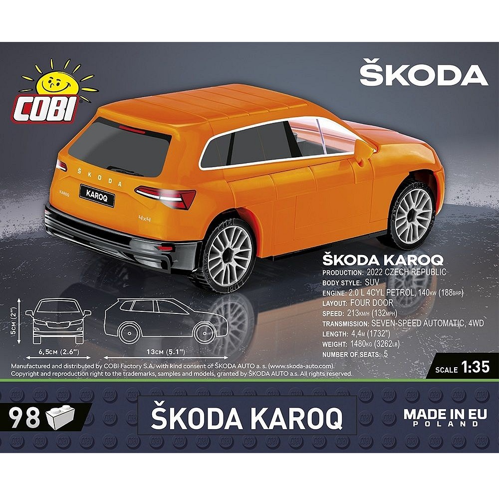 Конструктор COBI Автомобиль Škoda Karoq блочный - фото 6