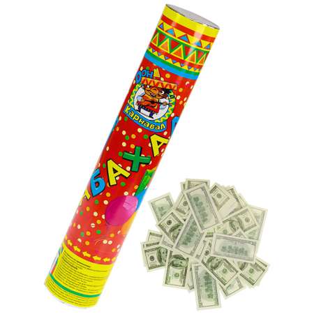 Хлопушка Miland доллары 30 см