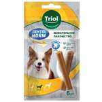 Лакомство для собак Triol 150г Dental norm средних пород Палочки жевательные 6шт
