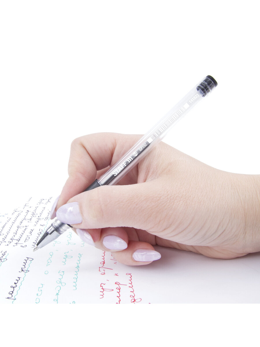 Ручка гелевая Staff 12 шт. - фото 13