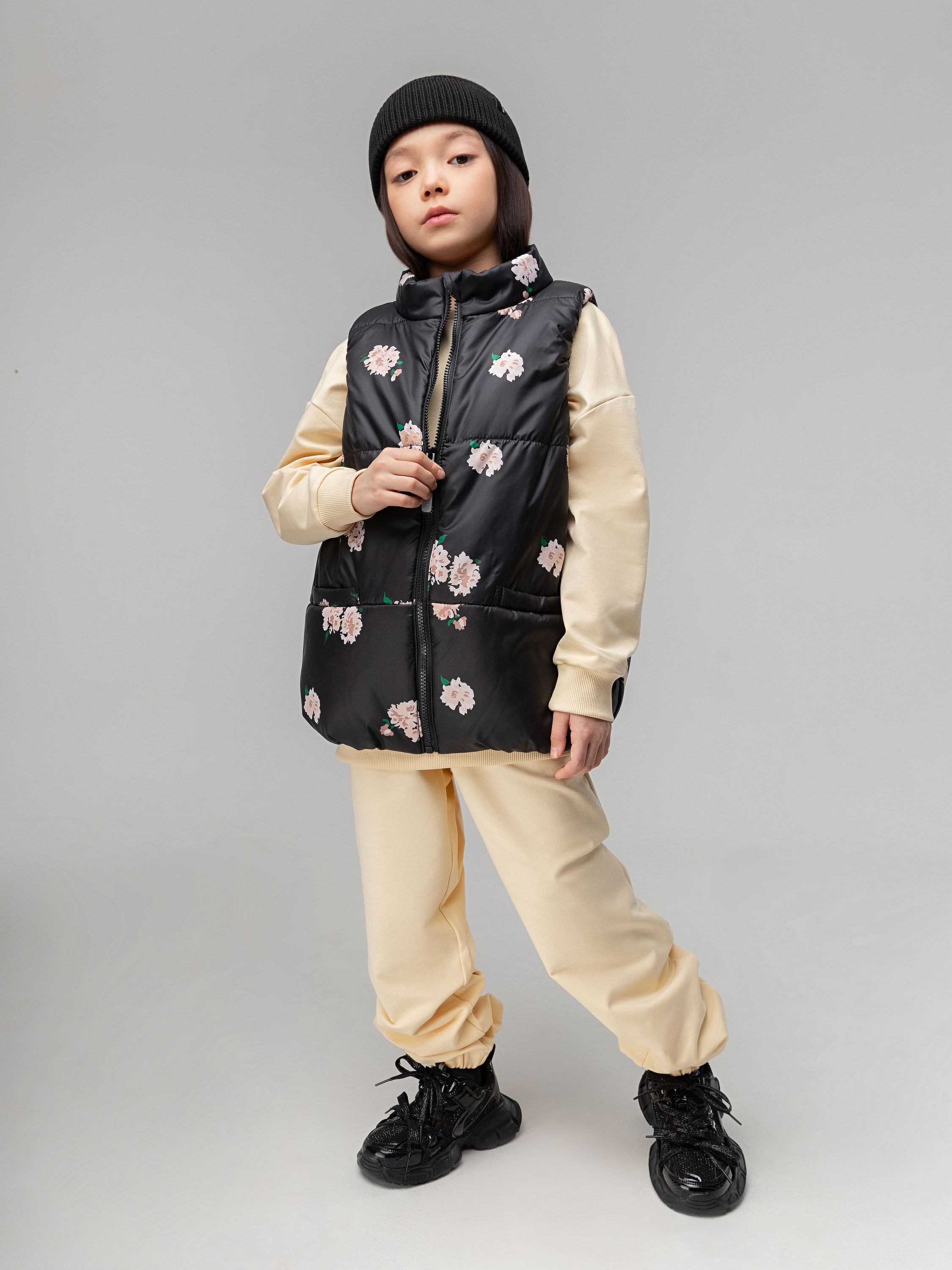 Жилет Bodo 14-84MU_черный (розовый) - фото 4