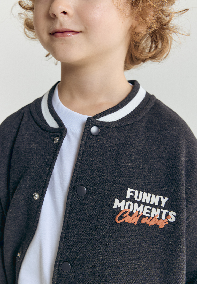 Бомбер artie W25M05J-1403M/Серый - фото 7