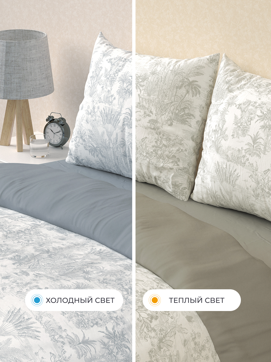 Комплект постельного белья BRAVO Став поплин евро 4 предм. - фото 7