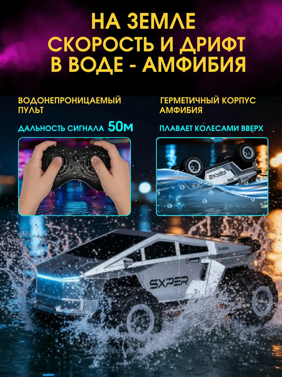 Внедорожник РУ MihokiToys Tesla 1:12 - фото 4