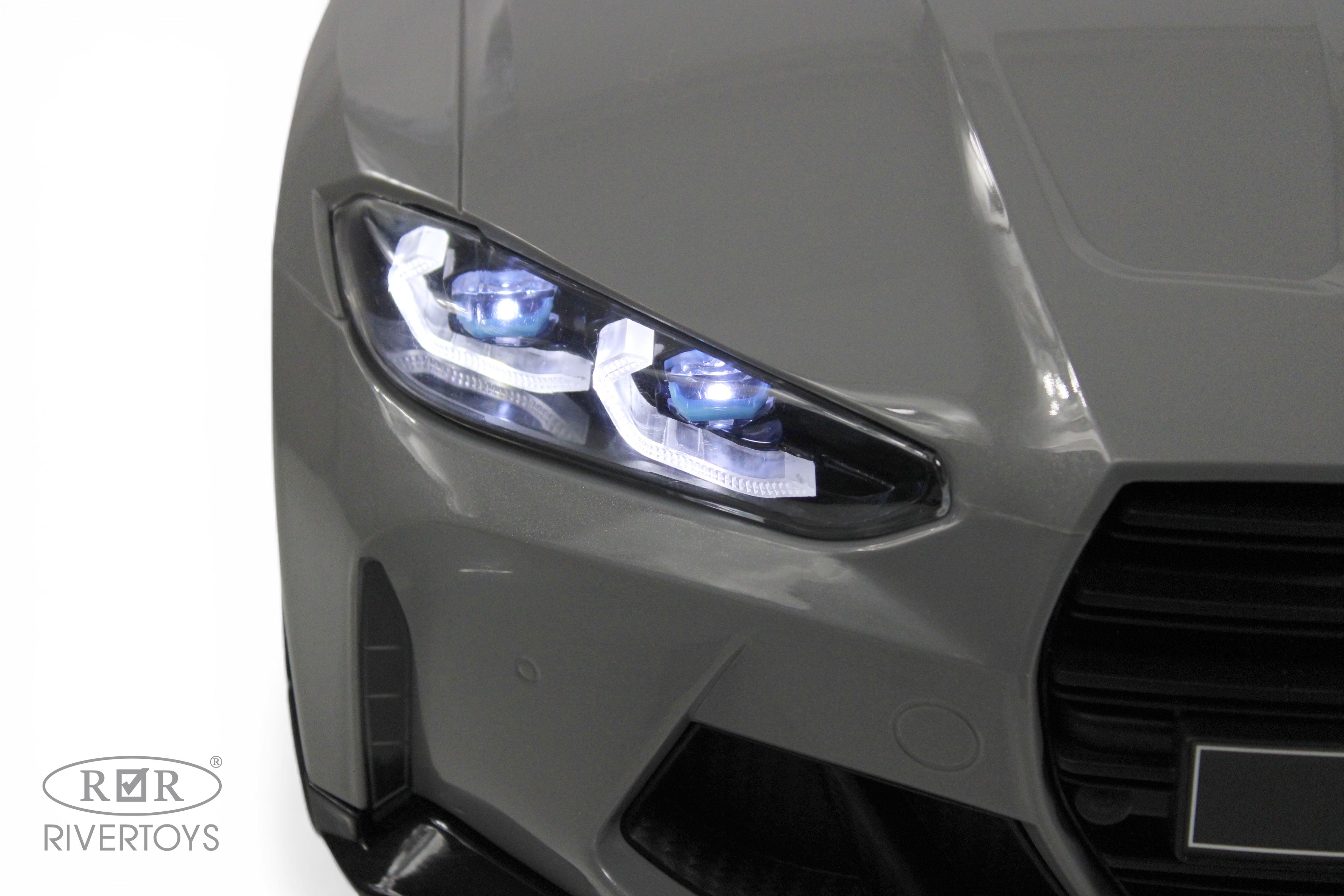 Электромобиль RIVERTOYS BMW A004AA-BMW-GREY С пультом ДУ - фото 22