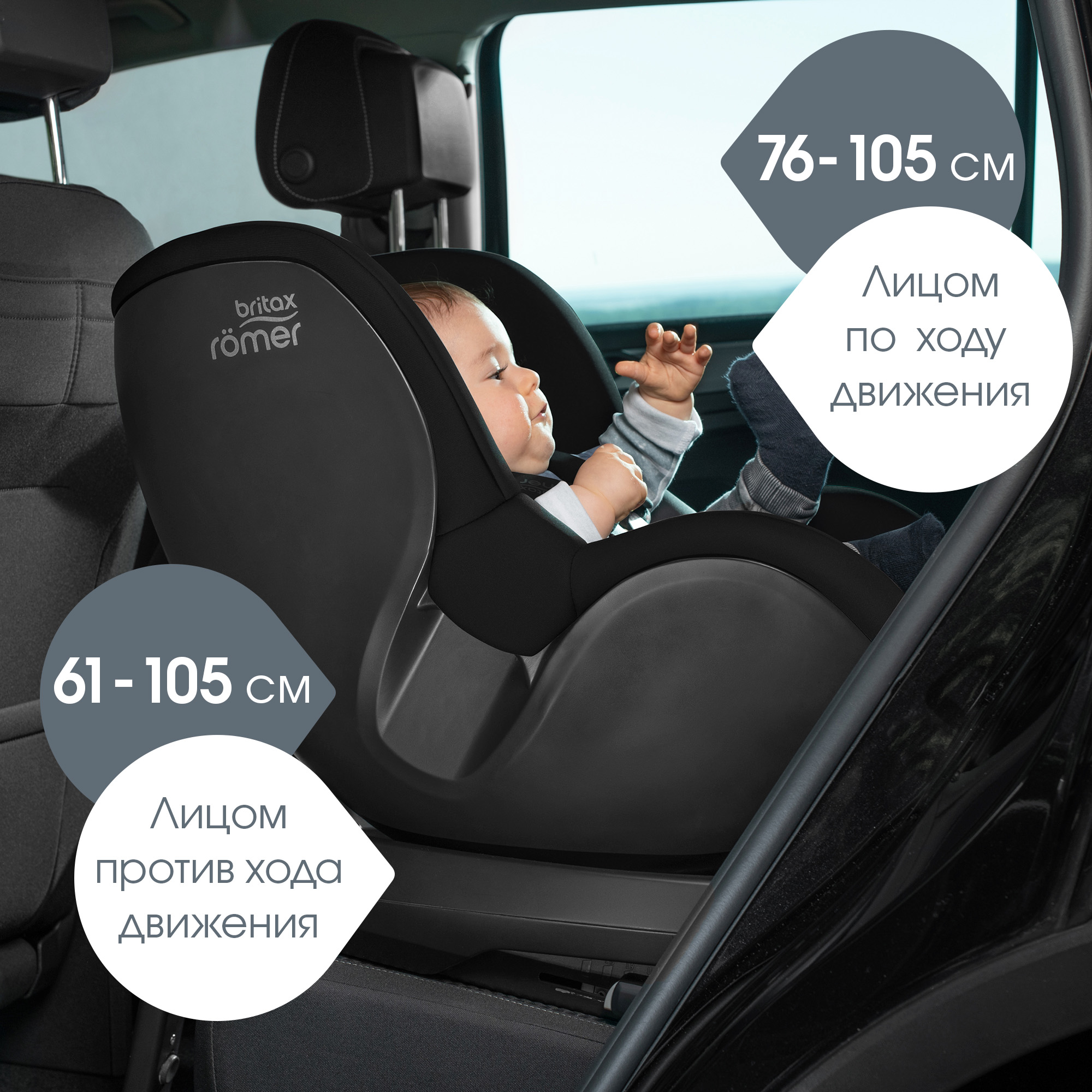 Автокресло Britax Roemer Dualfix Space Black Isofix 0+/1 (0-18 кг) - фото 7