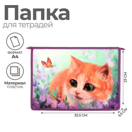 Папка для тетрадей Calligrata Котик А4