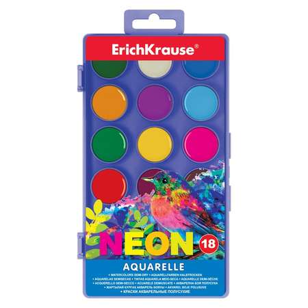 Краски акварель ErichKrause 18 цв.