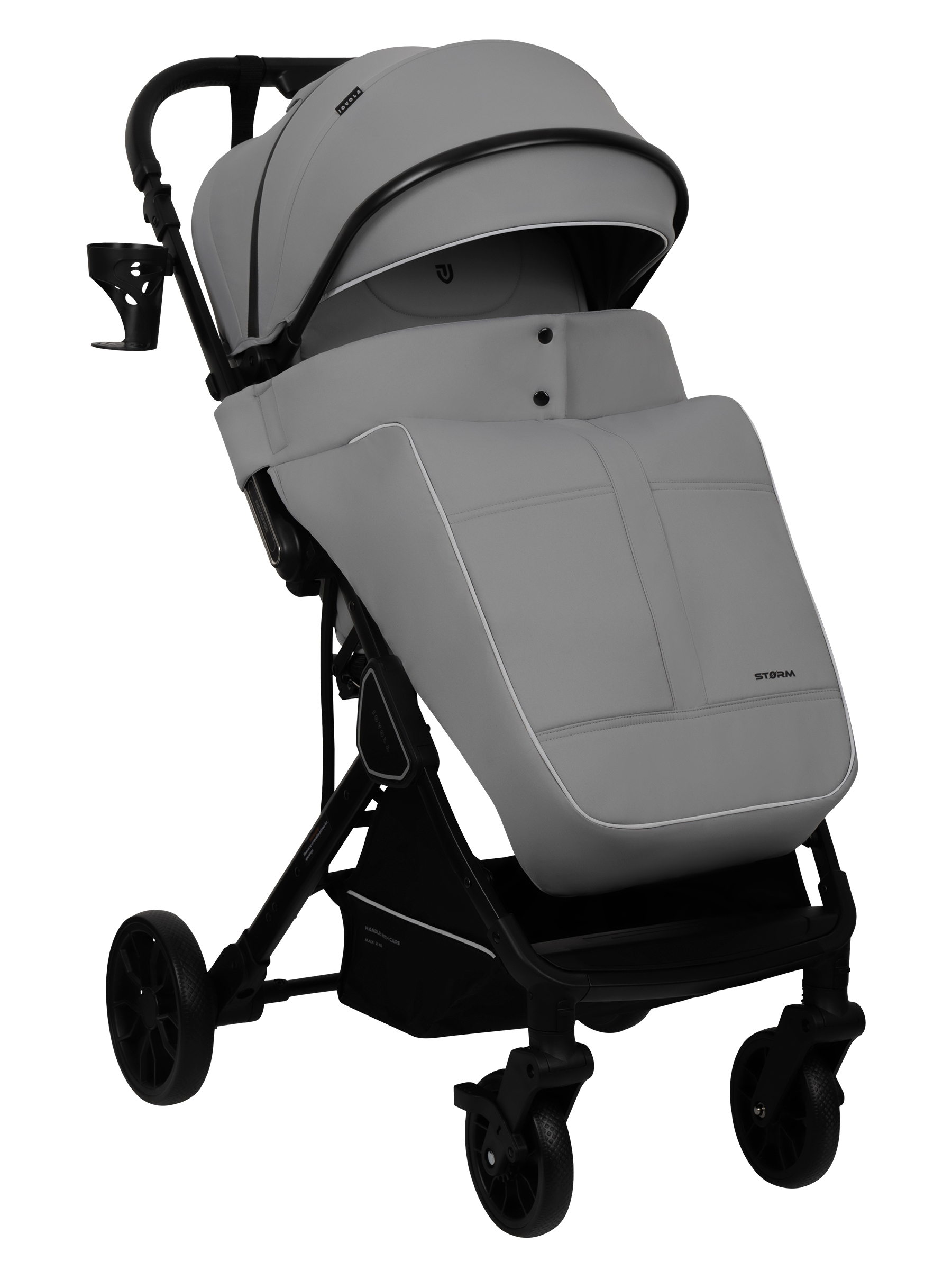 Коляска прогулочная JOVOLA Storm, светло-серый - фото 3