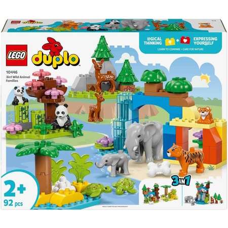Конструктор LEGO DUPLO Семейства диких животных блочный