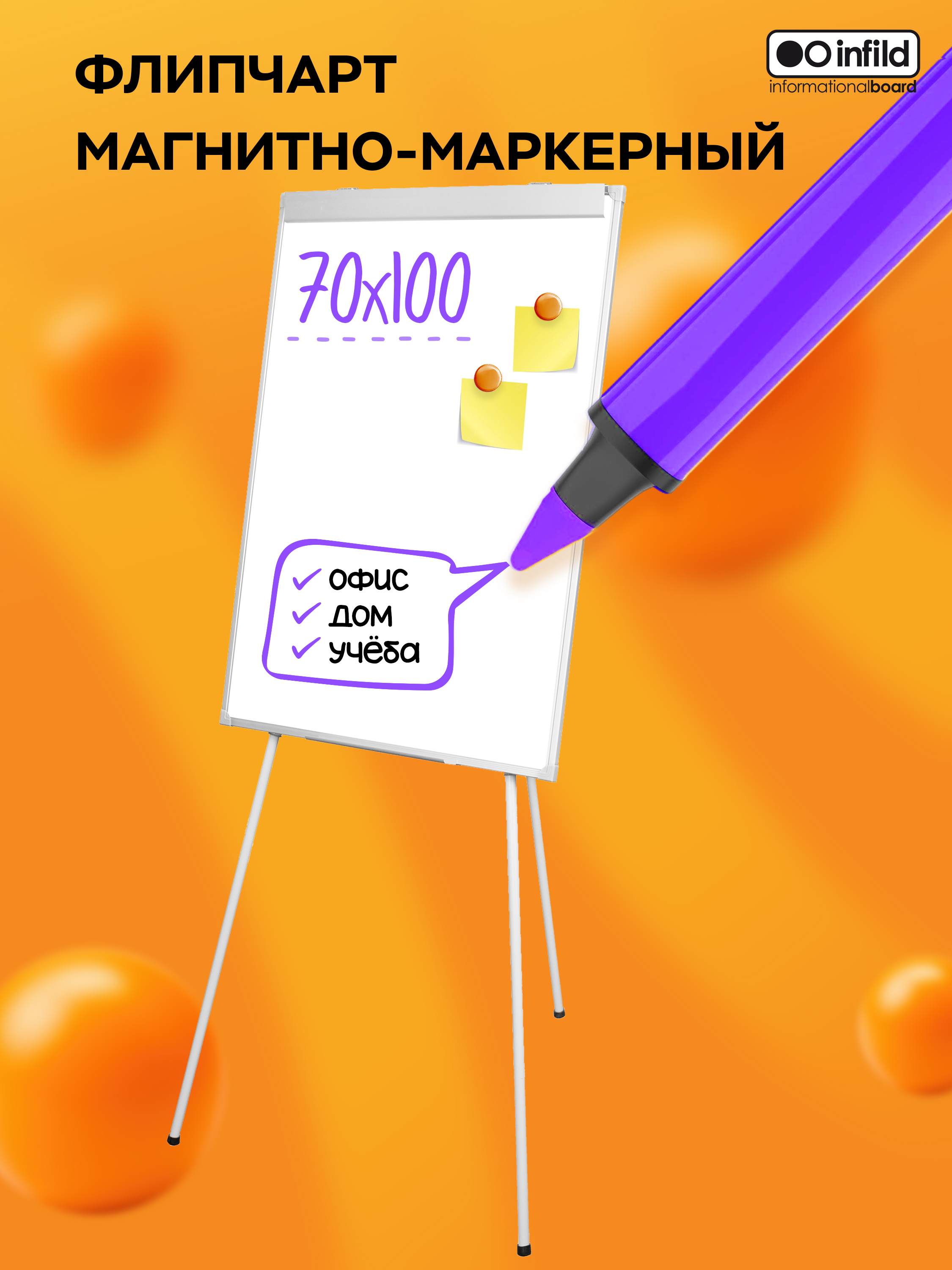 Магнитно-маркерная доска INFILD - фото 1