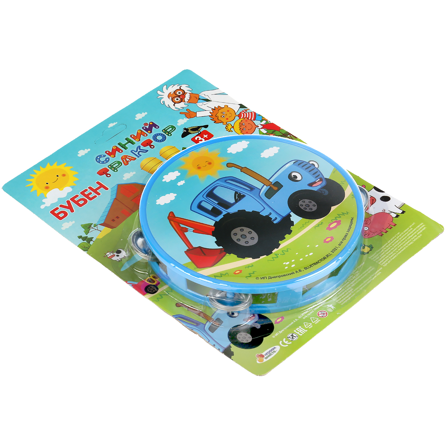 Игрушка музыкальная Играем вместе бубен - фото 6
