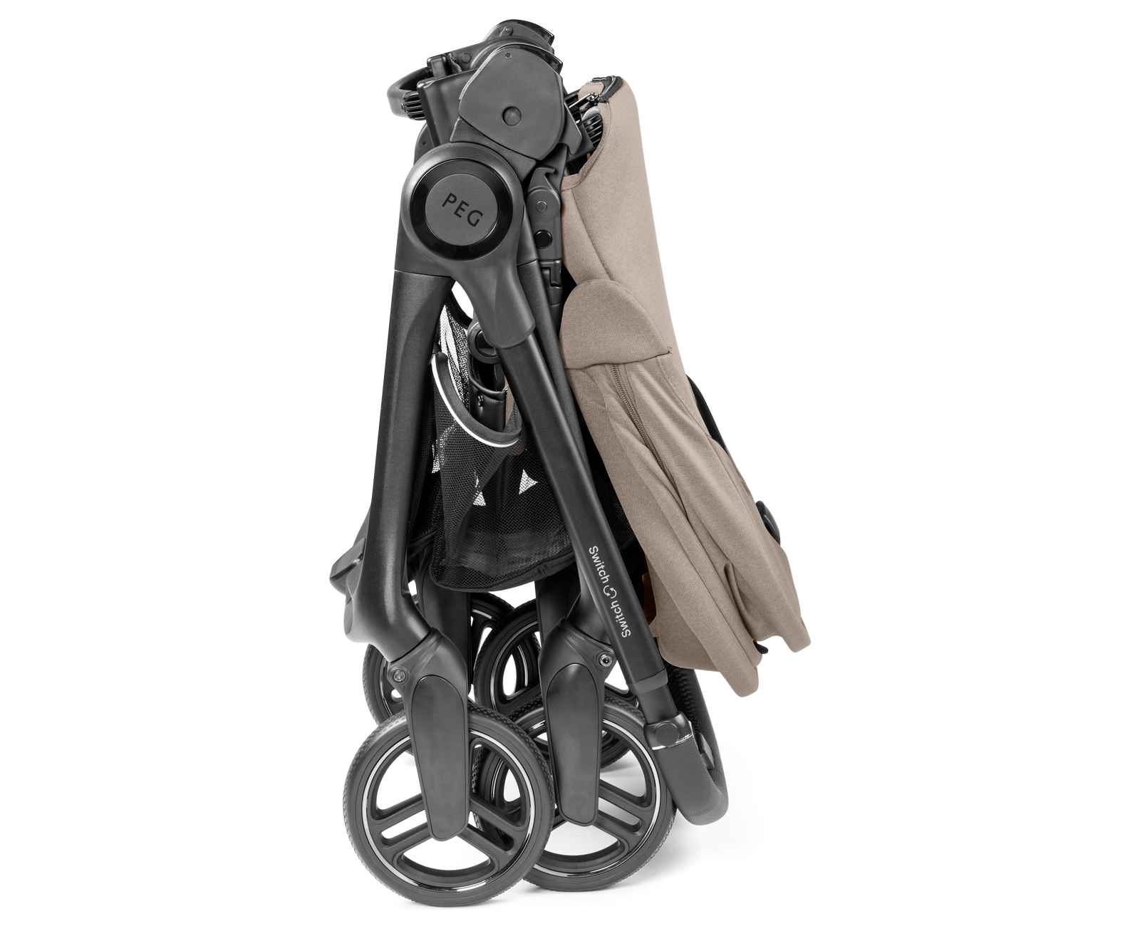 Коляска прогулочная Peg-Perego Switch бежевый - фото 9