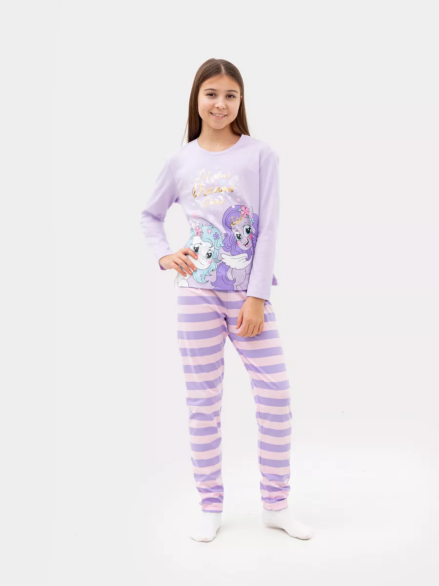 Изображение товара Детский комплект для девочек Mark Formelle 110 из хлопка рубашка и брюки