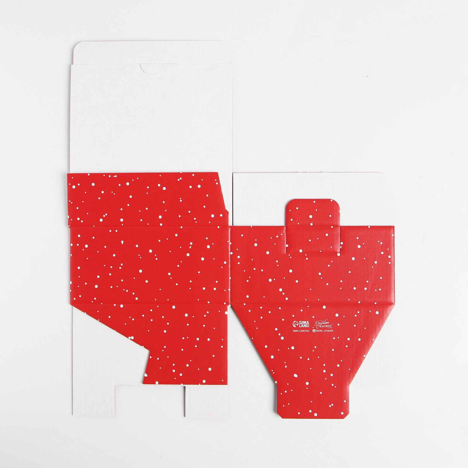 Коробка Дарите Счастье складная «Зимний город». 15×15×7 см - фото 9