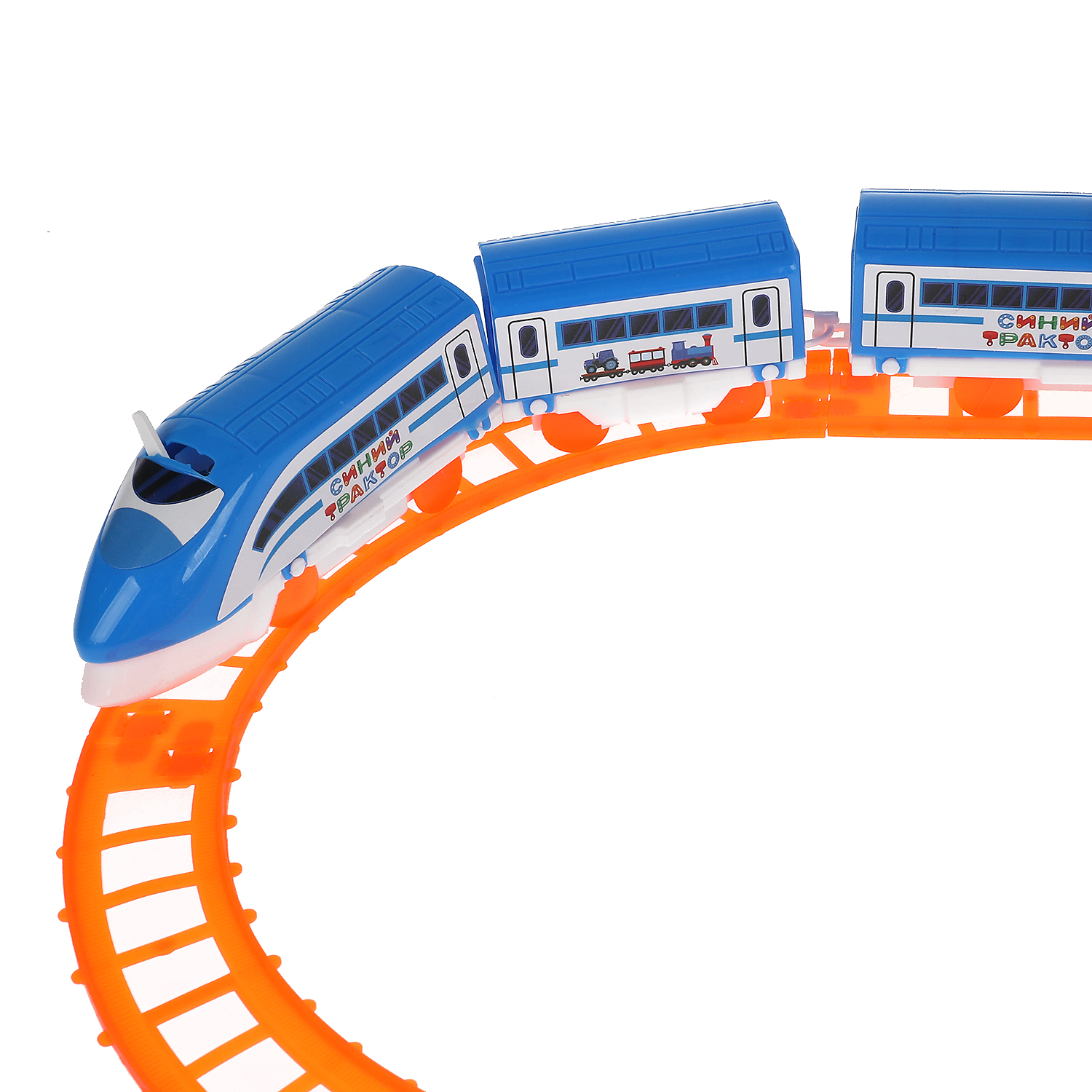 Набор железнодорожный Играем вместе 136 см 319431 - фото 3