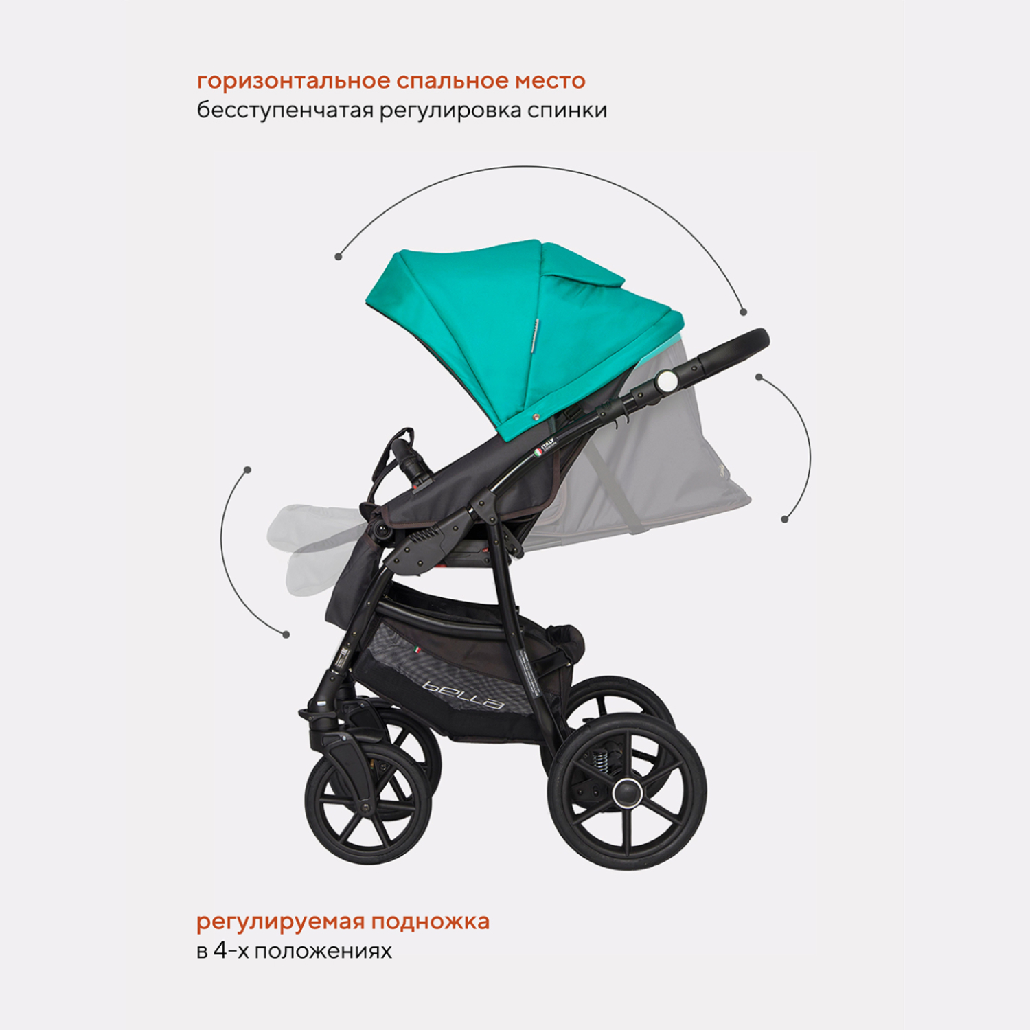 Коляска 3в1 Riko Basic Bella - фото 6
